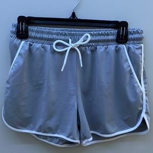 Gray athletic shorts